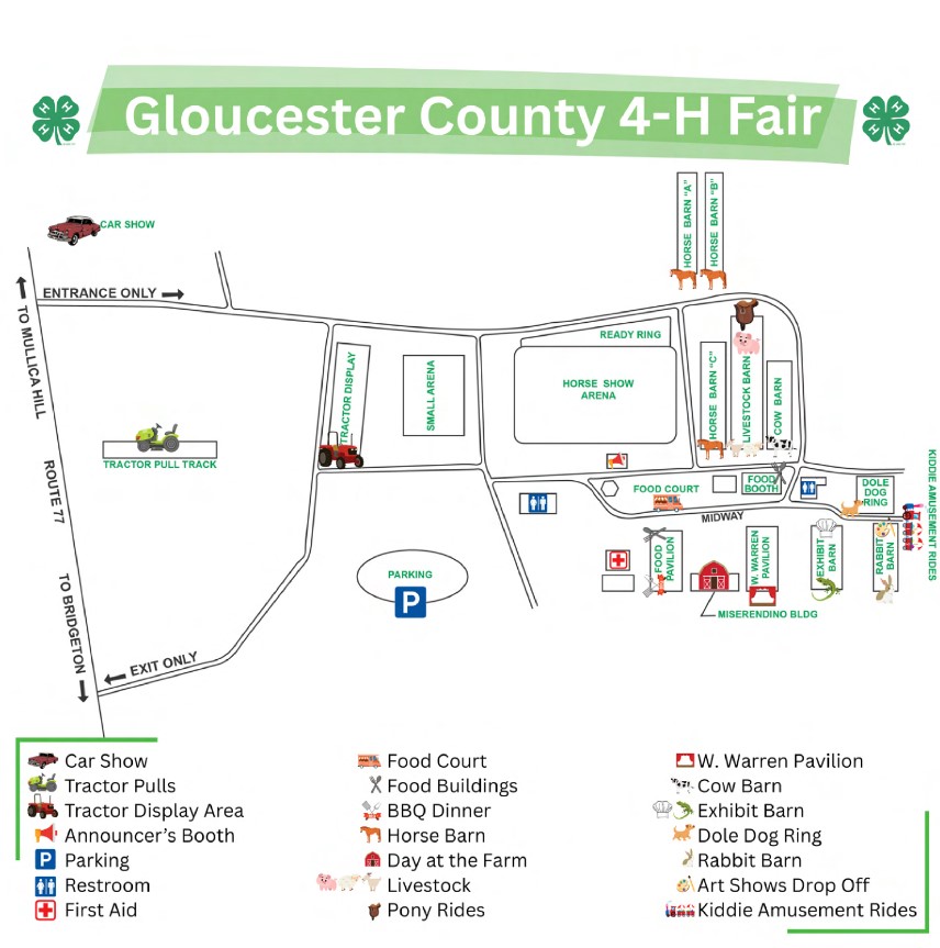 Gloucester County 4-H Fair event map